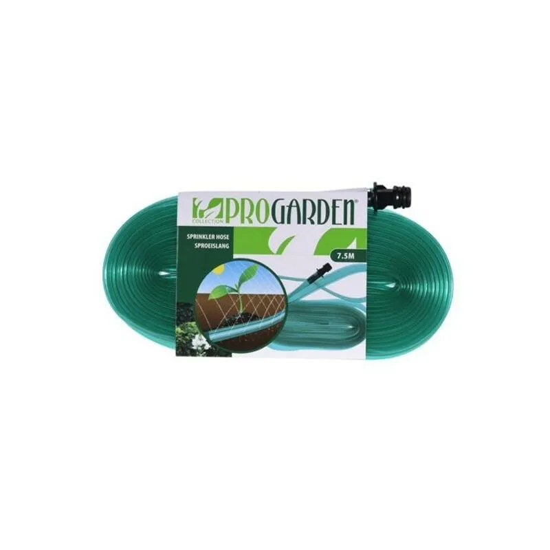 Tubo per irrigazione diametro 25 mm in pvc microperforato con connettore colore verde lunghezza 7,5 metri