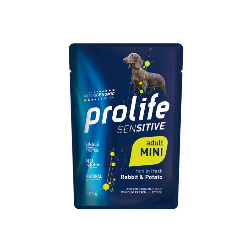 Sensitive per Cane Adult Mini da 100g Coniglio e Patate - Prolife