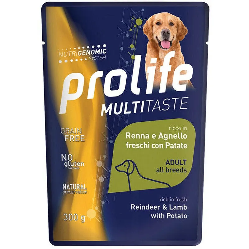 Prolife Multitaste per Cani bst da 300 gr Renna e Agnello con Patate