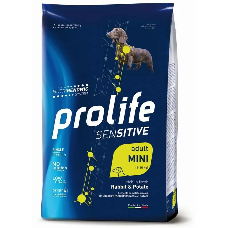 Prolife - Sensitive per Cani Adulti Mini con Coniglio e Patate da 2 Kg