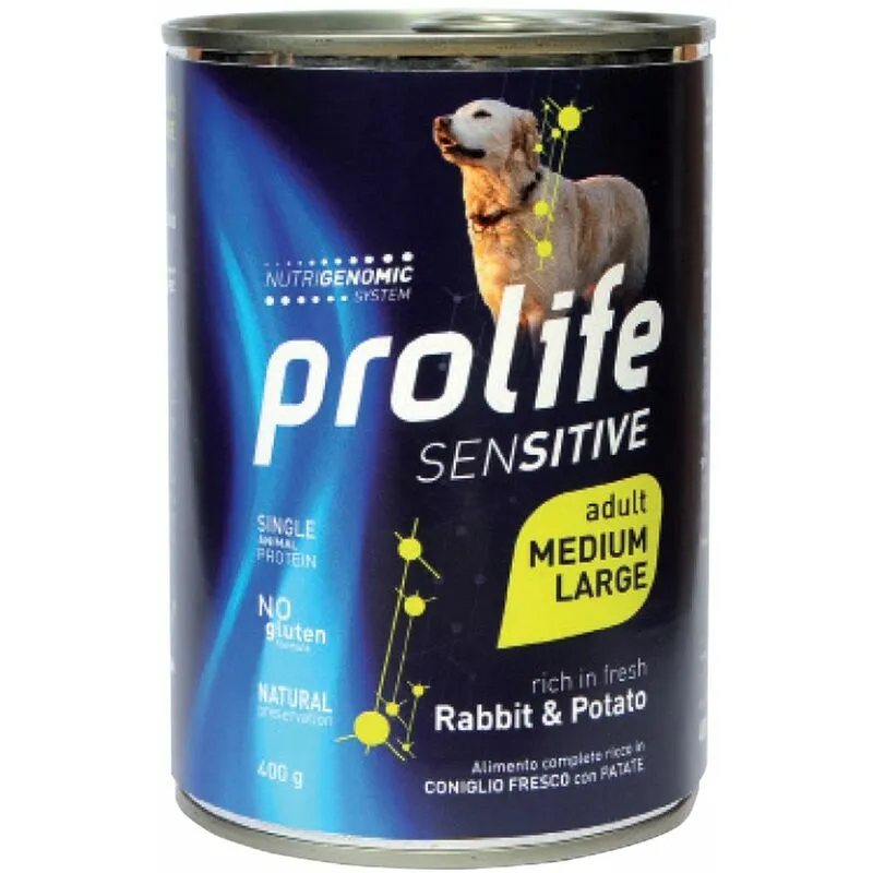 ProLife Cane 400gr Sensitive Adult Medium Large Coniglio e Patate