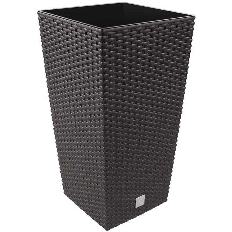 Prosper Plast DRTS300 – 440U 28.7 x 28.7 x 55 cm"Rato Square Flowerpot – marrone scuro (pezzi)