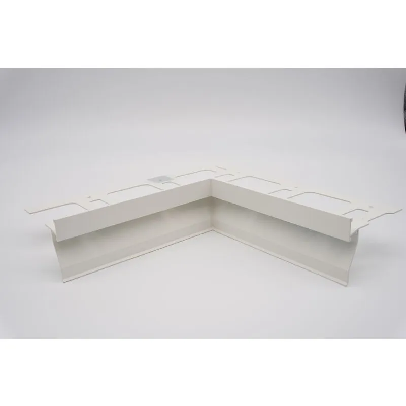 Proterrace fdp h 12,5 mm angolo interno bianco goffrato