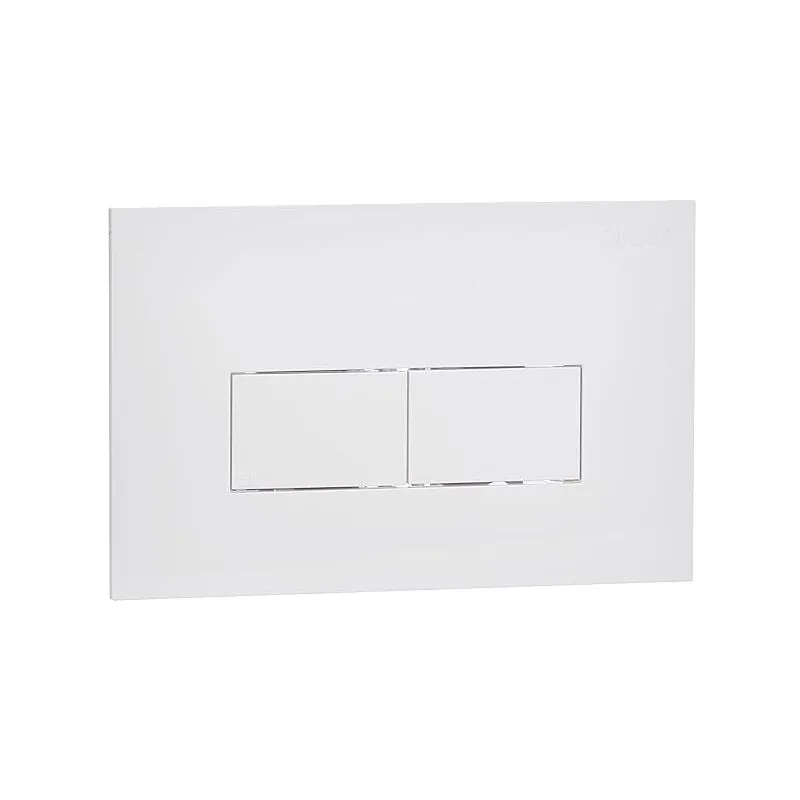 Dianflex - pucciplast Pucci 80130560 Placca Bianca a 2 Pulsanti (cm 28x18) Linea per Cassetta Incasso mod. Eco