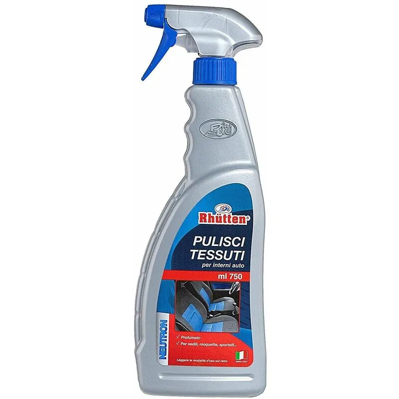 Pulisci tessuti 750ml spray pulizia deterge interni auto moquette sedili rhutten