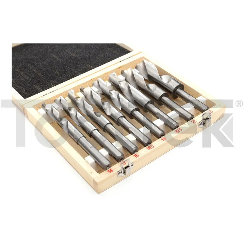 PUNTE PER TRAPANO 8pz FERRO HSS 14-25,5mm RIDOTTE METALLO ACCIAIO