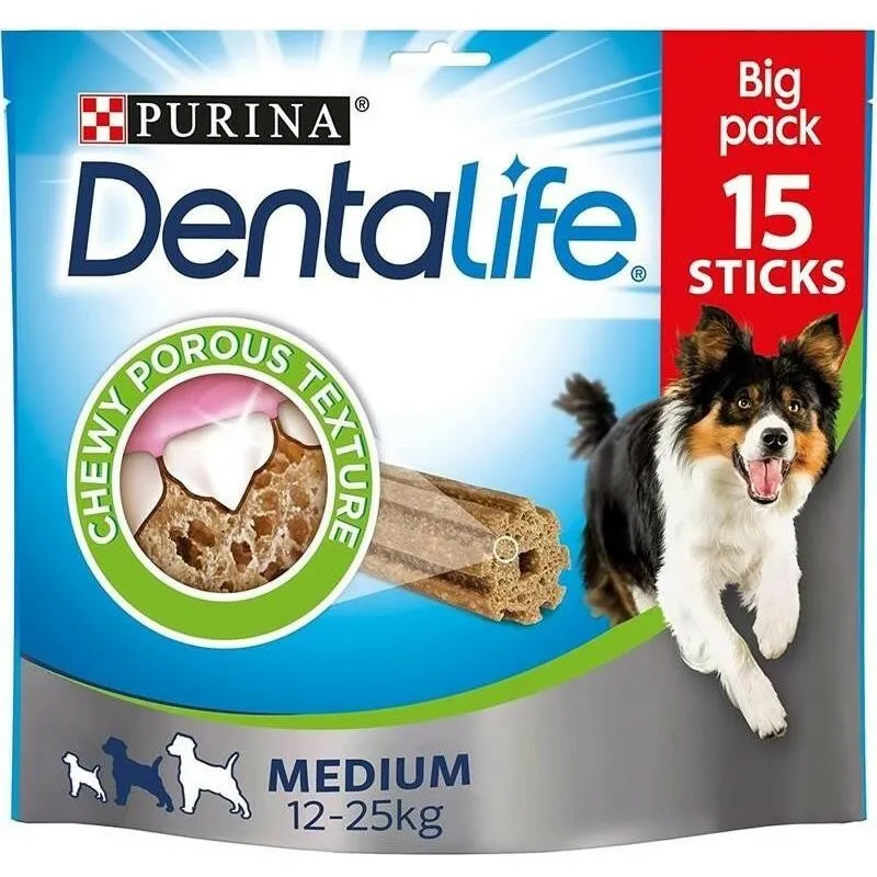  Dentalife 15 Stick Per Igiene Orale Cani Taglia Medium 3 Pz Da 115 Gr