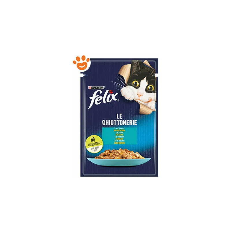 Cat Felix le Ghiottonerie Tonno in Gelatina - Confezione da 85 Gr - 