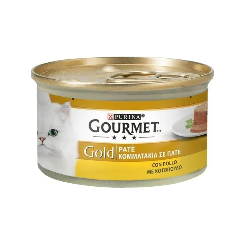 Gold Paté per Gatto da 85 gr Pollo - 