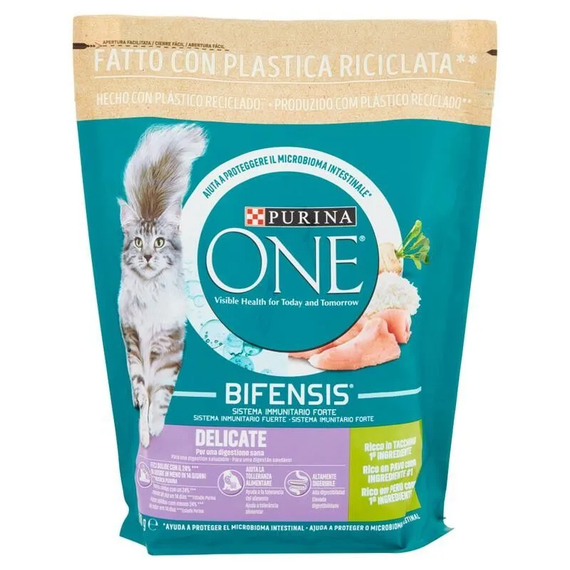  One Cat 800gr Delicate Crocchette Per Gatti Okx