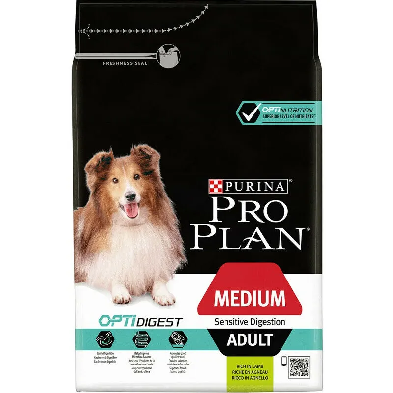 Pro Plan Sensitive Optidigest per Cane Adult Medium con Agnello da 14 kg - 