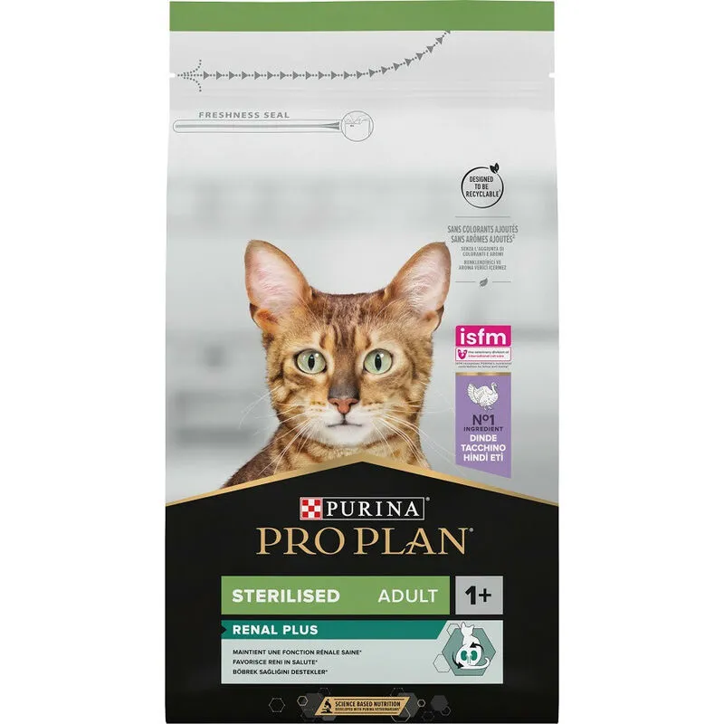 Purina  Renal Plus per Gatto Sterilised da 1,5 Kg Tacchino