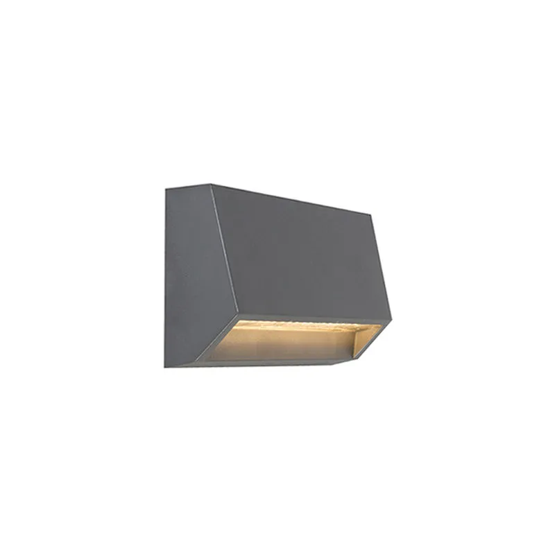 Appliques sandstone - Moderno - Plastico - Grigio scuro/Grigio - Allungato (non sostituibile) led Max. 1 x 3.5 Watt - Qazqa