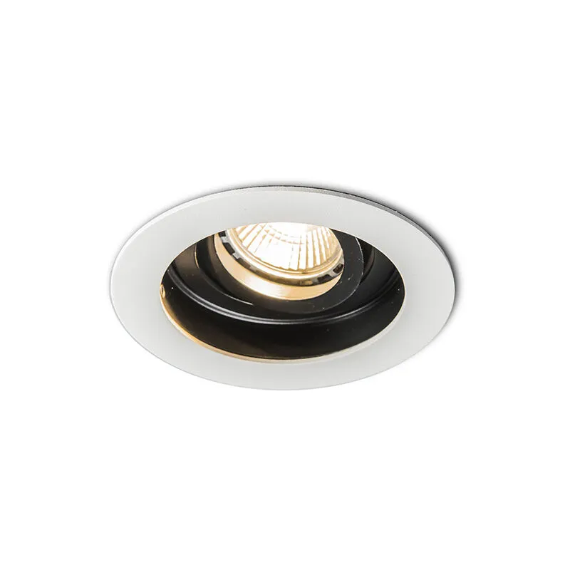 Faretto da incasso rondoo - Moderno - Alluminio - Bianco - Tondo Max. 1 x Watt - Qazqa