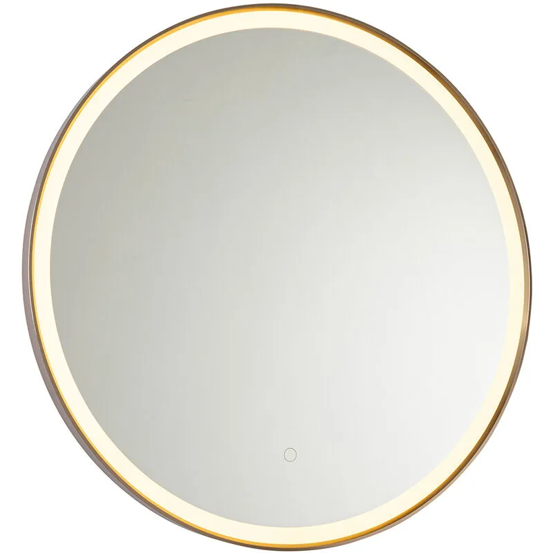 Illuminazione per specchio miral - Moderno - Vetro,Alluminio - Rosa - Tondo (non sostituibile) led Max. 1 x 22 Watt - Rosa - Qazqa