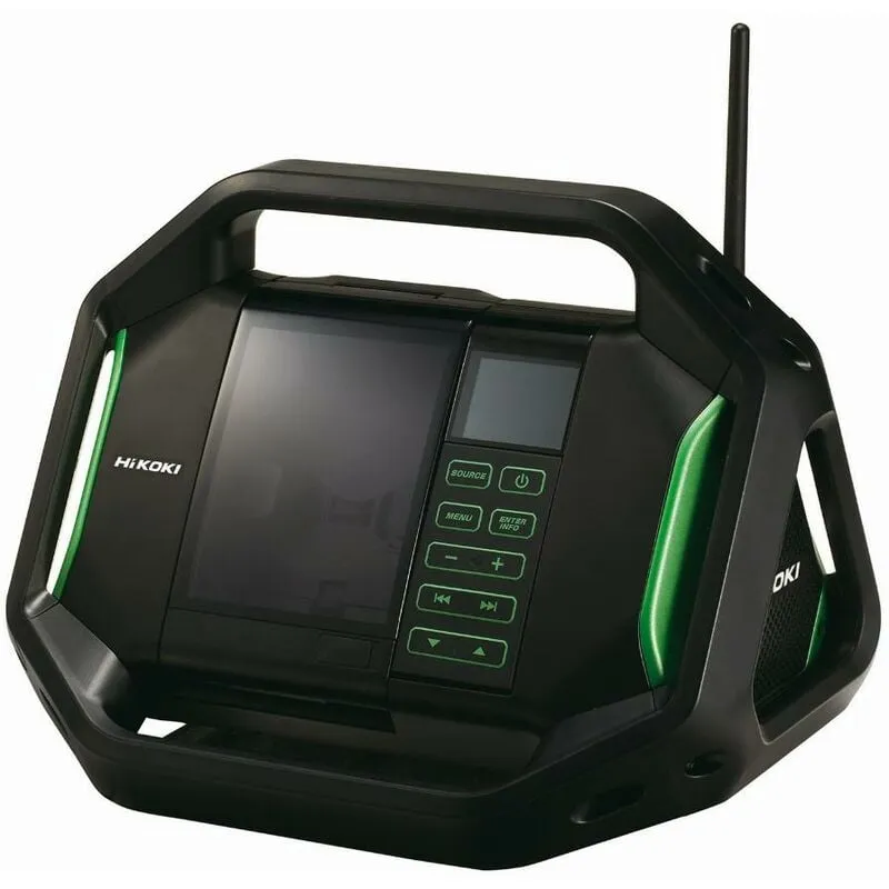 Radio da cantiere hitachi Hikoki 18V - Senza batteria o caricatore - UR18DSALW4Z