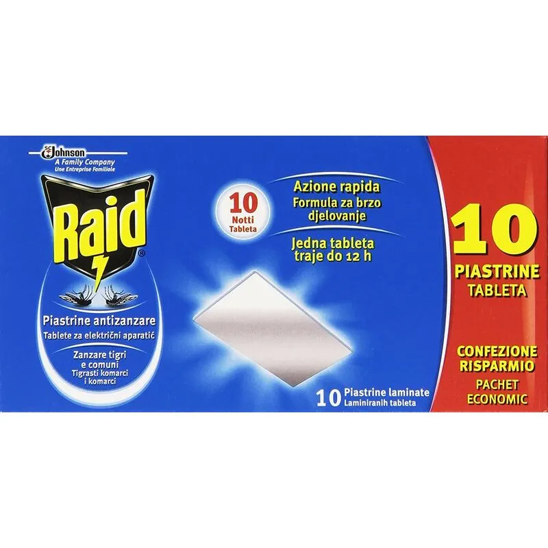 Raid Piastrine Anti Zanzare 10pz