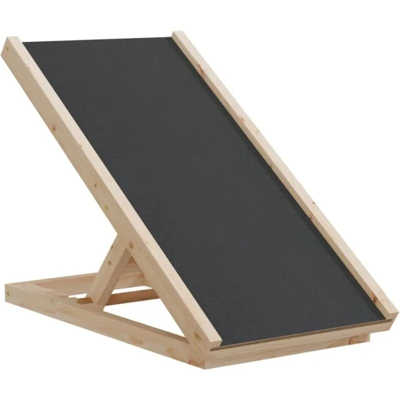 Vidaxl - Rampa per Cani Grigia 70x35 cm in Legno Massello di Abete Grigio