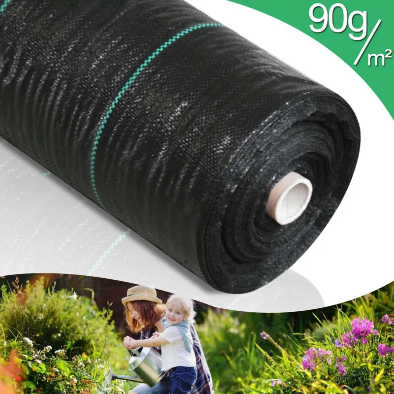 Hengda 10m² Weed Fleece Garden Fleece Fleece Erbaccia Erbaccia il terreno di tessuto del terreno Bedrlies Folia Mulchvlies 1 x 10 m