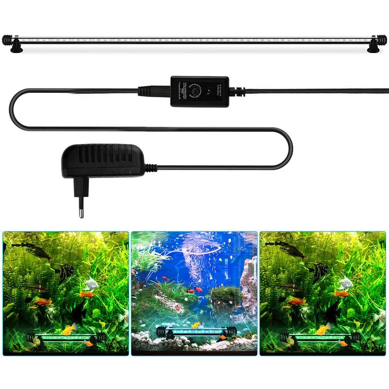 Randaco - Hengda 92cm led Acquario rgb Illuminazione Impermeabile Fish Tank Lampada Crostacei