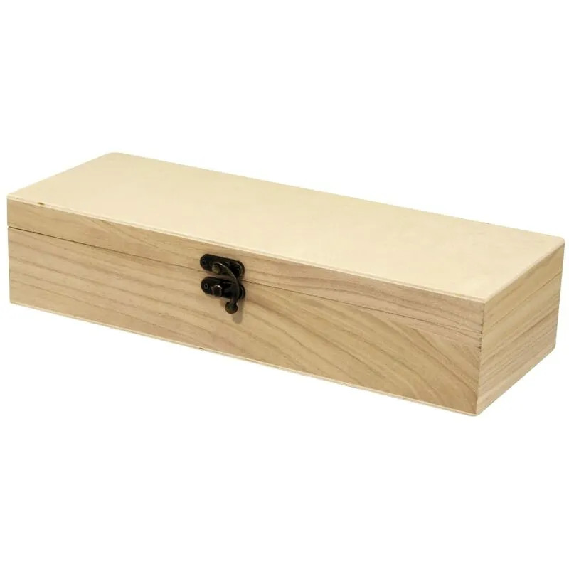 Rayher Hobby - rayher 62299000 Box en – Set quadrato in legno fsc Mix Credit, 1 Box 32 x 12 x 7 cm e 3 Box en 10 x 10 x 6 cm
