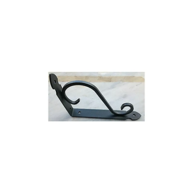 Reggimensola in ferro nero micaceo rustica ruvida cm 25x30 reggi mensola mensole