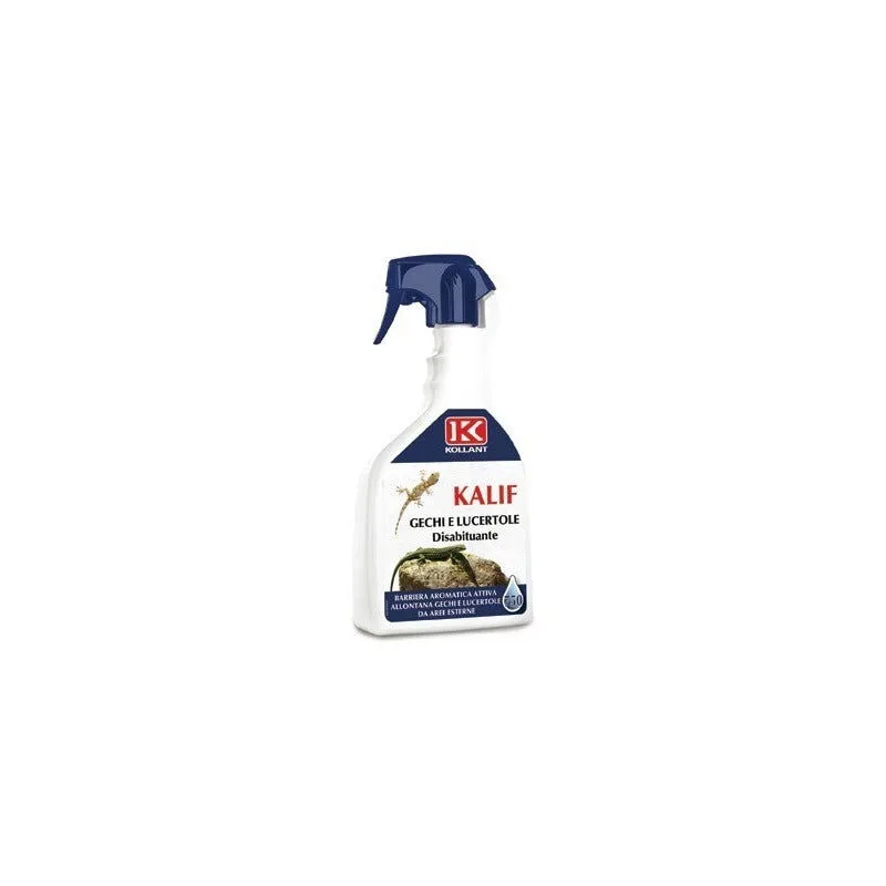 Repellente disabituante spray 750 ml contro gechi e lucertole Kollant kalif