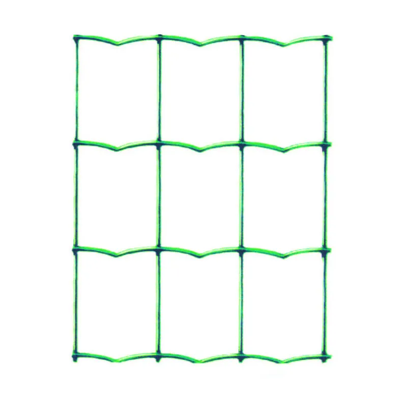 Rete elettrosaldata plastificata verde ondulata maglia mm.50x75 maglia 75x50 filo ø mm.2,1 est. - cm.175h.