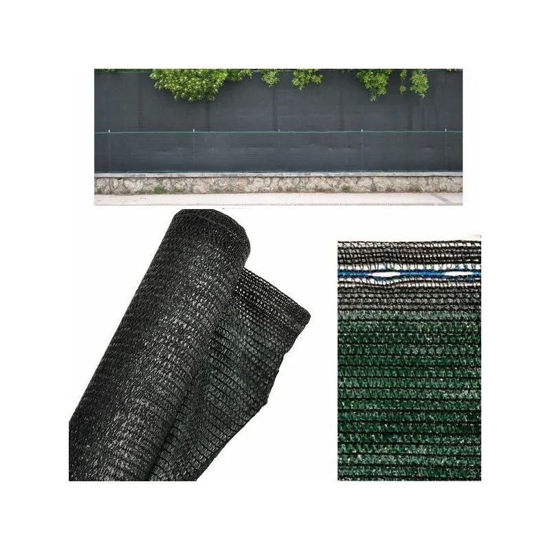 Verdelook - rete ombreggiante ombra 90% frangisole telo verde giardino h 3 x 10 mt