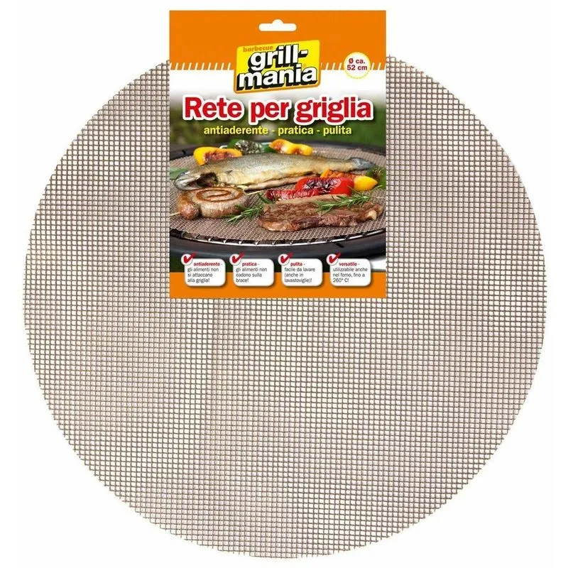 Peragashop - rete per griglia antiaderente diam 52CM grill-mania