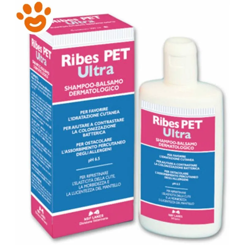 NBF Lanes Ribes Pet Ultra 200 ML - Shampoo Balsamo Dermatologico - 200 ml