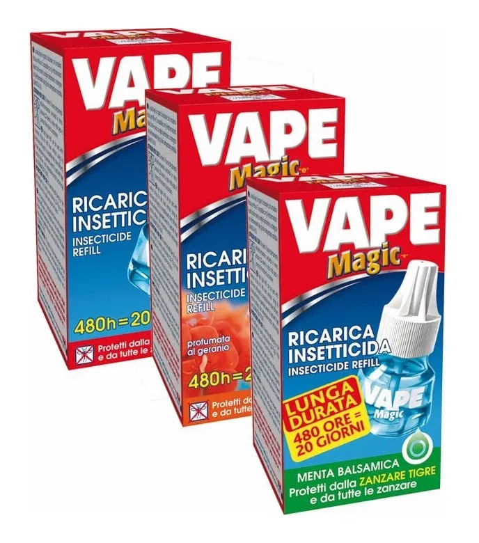 Vape - Ricarica Liquida Inodore per Insetticida Antizanzare 480 Ore