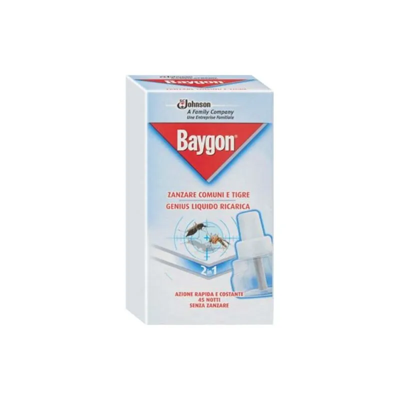 Bayer - Ricarica liquida zanzare genius baygon durata notti 45 (24 pezzi)