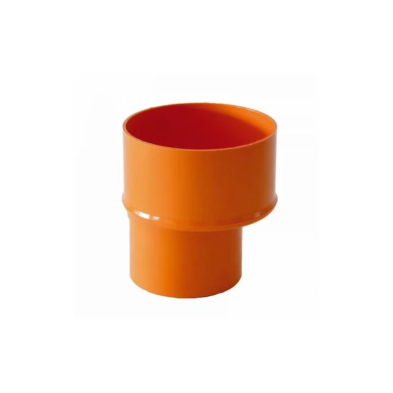 Dianflex - riduzione eccentrica pvc diam. 125/100 rosso,arancio per scarichi idraulici