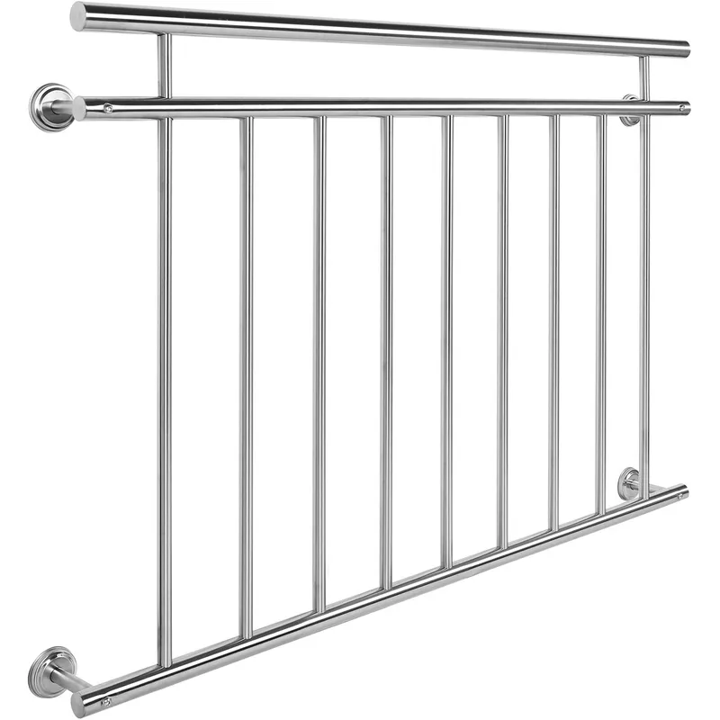 Ringhiera del balcone in acciaio inox 90 x 128 cm Balcone alla francese Ringhiera a sbarre