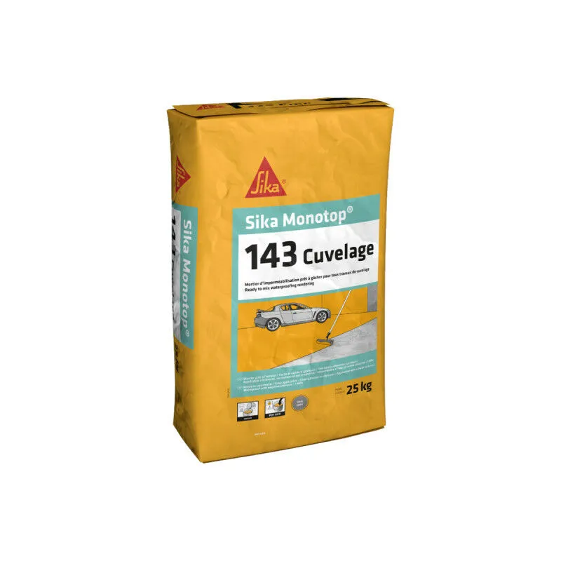 Sika - Rivestimento impermeabile MonoTop-143 Involucro - 25 kg - Grigio cemento - Gris