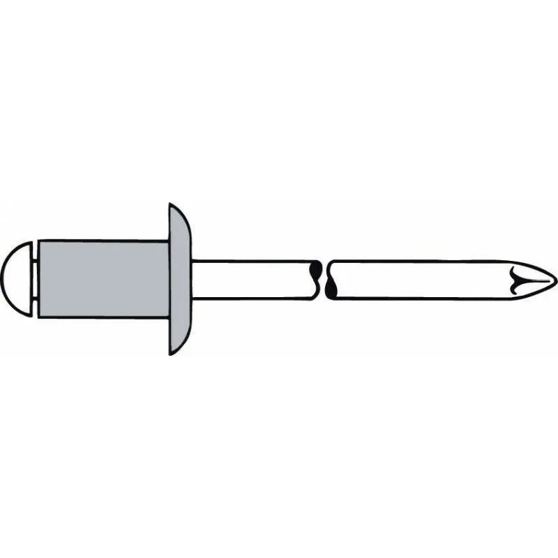 Gesipa - Rivet Alu Va 4,0X14Mm Rotonda Flachkopf (a 500)