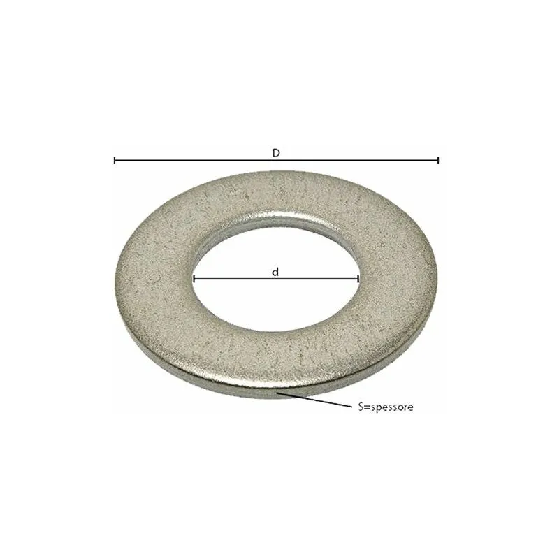 Rondella piana comune m 27 - 4,3 x 50 x 28 mm pz 5