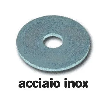 Rondelle Piane Larghe in Acciaio Inox Uni 6592 misura 10x30 mm conf. 200 pz