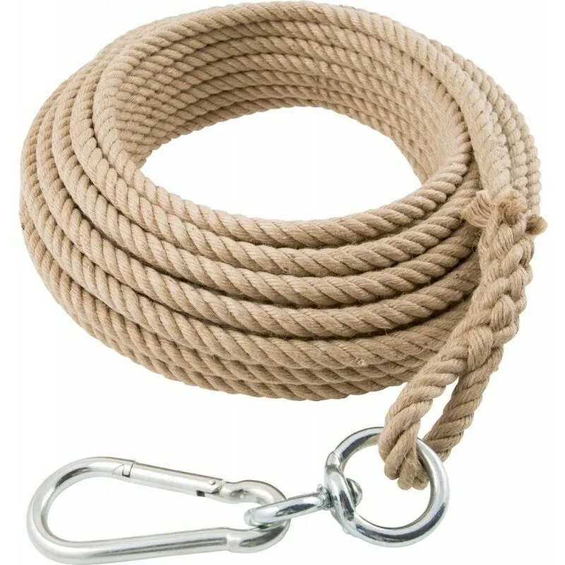  - Rope 16 Mm, Lunghezza 10 m - Con Moschettone Wirbel