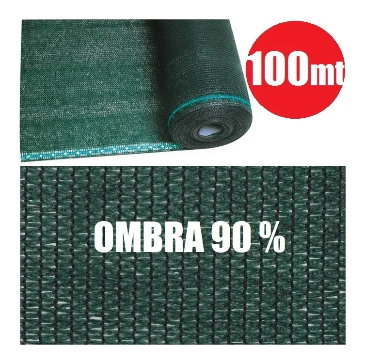 ROTOLO 100mt TELONE OMBREGGIANTE FRANGIVISTA VERDE - H 150 - PER RETE METALLICA