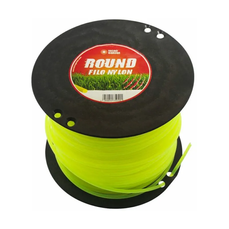  - Rotolo 2 Kg filo Giallo Fluo Quadro diametro 2.7 mm Lunghezza 260 metri