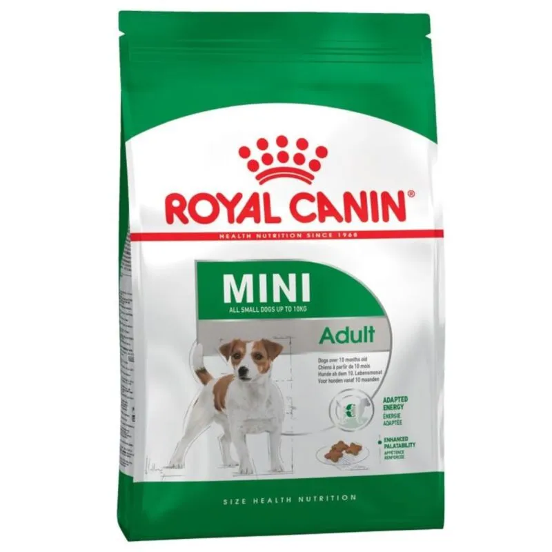  - Mini Adult 4 kg Alimento completo per cani de Small Breed Dogs Acidi grassi Omega-3 per la pelle e il mantello Contenuto energetico e