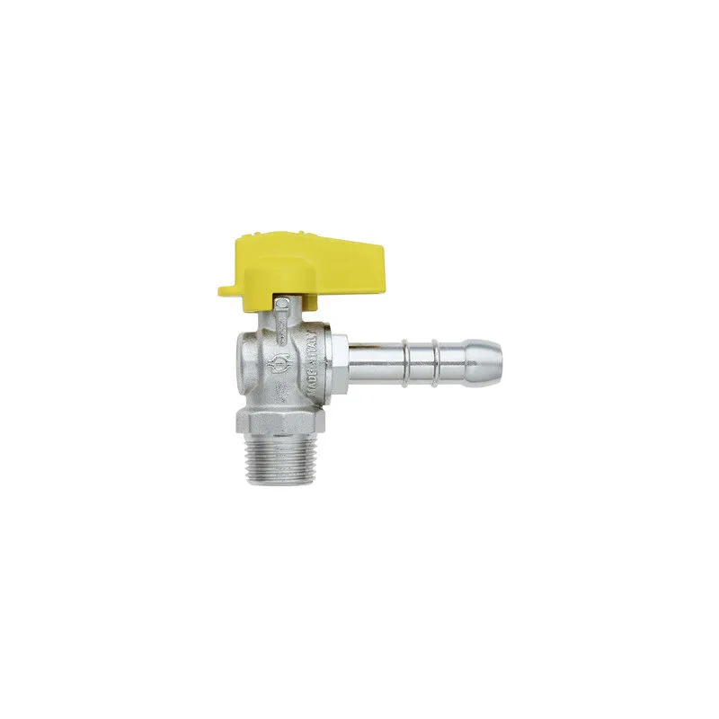  - Rubinetto a sfera squadra maschio portag. metano gas uni 7141 1/2' dn 10