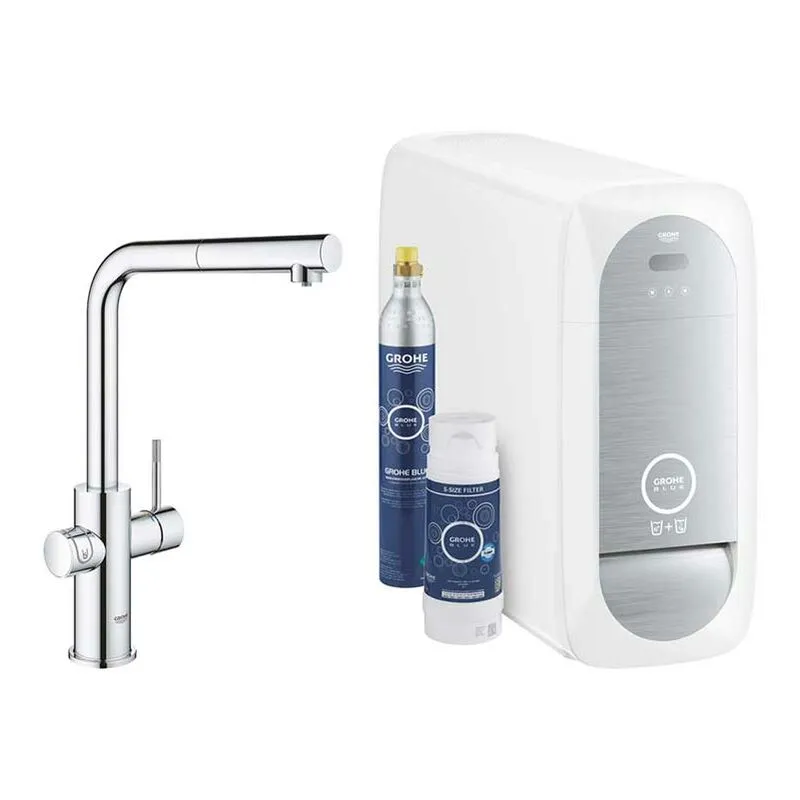  - Blue Home con rubinetto bocca a l e doccetta estraibile per gasatura acqua 31539000