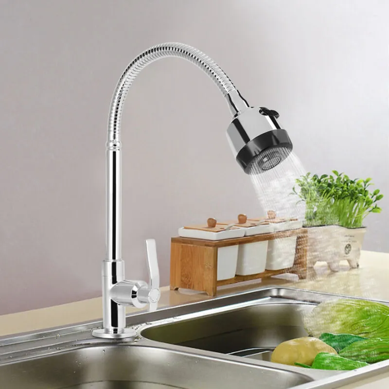 Rubinetto universale pieghevole per acqua fredda, elegante G1/2 pollici, rubinetto per cucina domestica, rubinetto per lavello da cucina