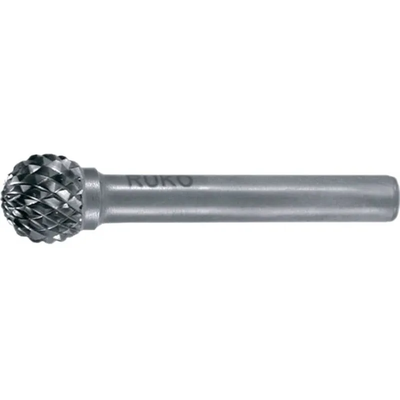 116052 Punta fresatrice Metallo temprato sfera 3 mm Lunghezza 38 mm Diametro albero 3 mm - Ruko