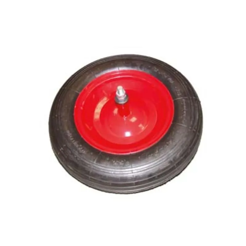 Ruota pneumatica per carriole comuni perno mm.12x210 - perno mm.12x210, interasse mm.150 1 pezzi Alte