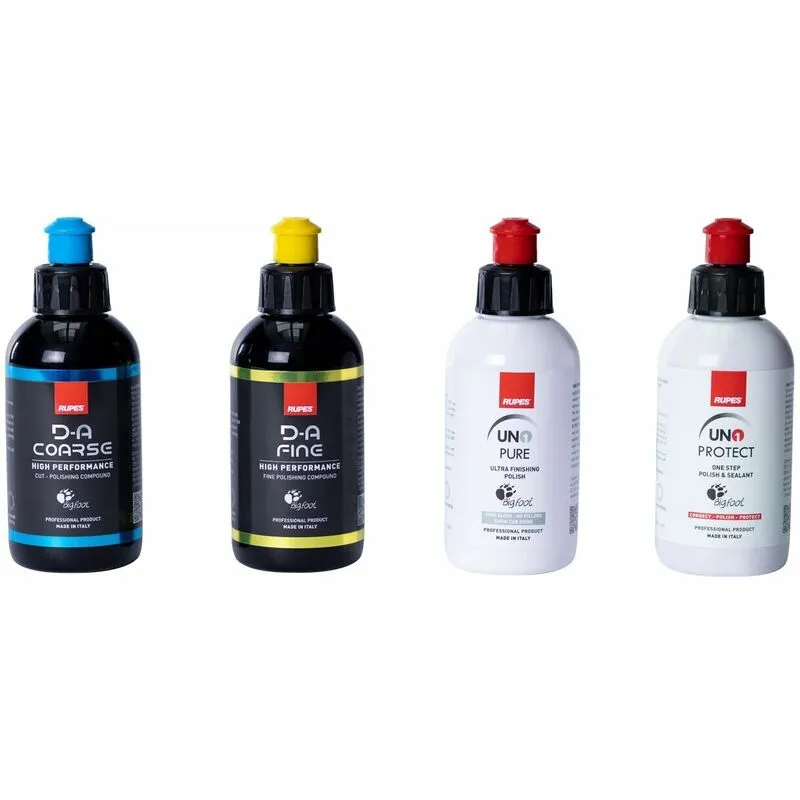 Rupes - kit 4 x 125ml paste abrasive oneper carrozzeria 9Tskita