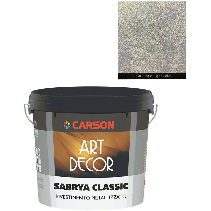 Sabrya Classic Decorativo effetto sabbiato metallico - Carson Tipo di contenitore 1 Litro - Colore Light gold